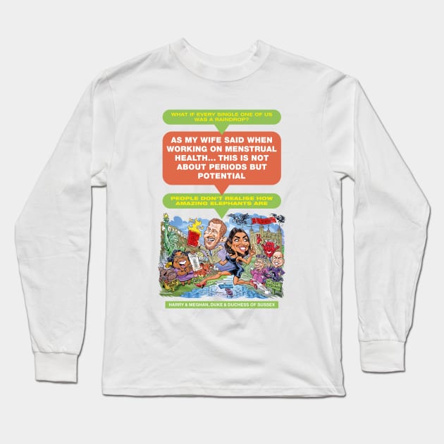 Harry and Meghan Long Sleeve T-Shirt by PLAYDIGITAL2020